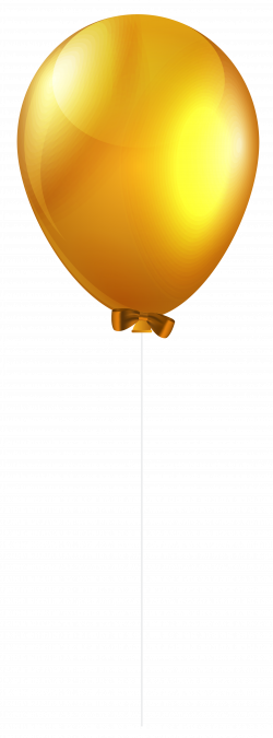 Yellow Single Balloon PNG Clip Art Image | Gallery Yopriceville ...