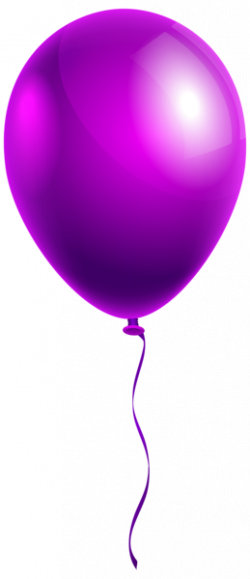 Single Purple Balloon PNG Clipart Image | Birthday clip | Pinterest ...