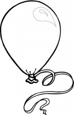 worksheet of balloon with string for kids - Coloring Point