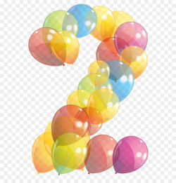 Balloon Clip art - Transparent Two Number of Balloons PNG Clipart ...