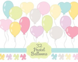 Balloons clip art | Etsy