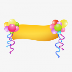 Balloon Decoration Banner, Balloon Decoration, Banner, Banners PNG ...