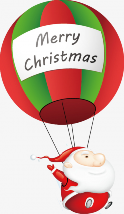 Hot Air Balloon, Christmas, English, Red PNG Image and Clipart for ...