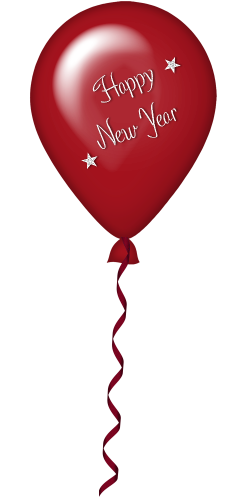 New Year Red Balloon PNG Clipart | Gallery Yopriceville - High ...