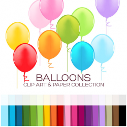 Balloons Clipart Baby Clipart Clip Art Birthday Clipart Printable ...