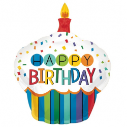 Buy the Anagram SuperShape™ Cupcake Birthday Balloon at Michael's