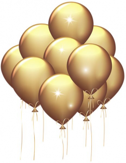 Gold Balloon Transparent Clip Art Image | Pics/Words/PNG | Pinterest ...
