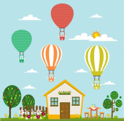 Balloons performance theme nice house decoration colorful design ...