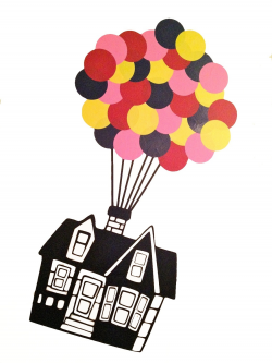 28+ Collection of Up House With Balloons Drawing | High quality ...