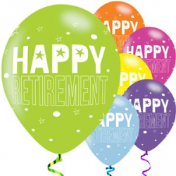 Retirement Balloons - 11' Latex
