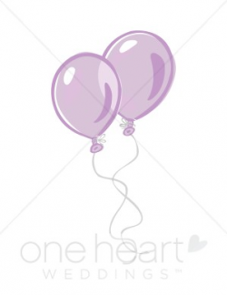 Purple Balloons Clipart | Wedding Balloons Clipart