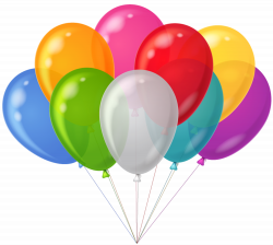Bunch Transparent Colorful Balloons Clipart | Gallery Yopriceville ...