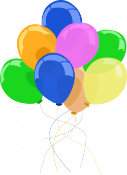 Balloons Party Banner Clipart