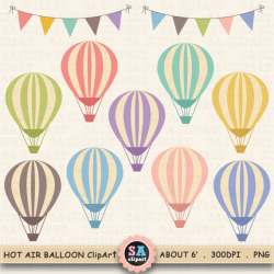 Hot Air Balloon Clip Art, 