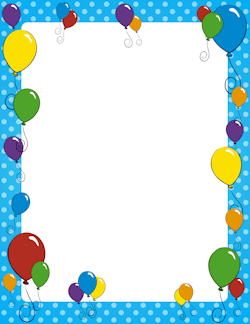 Free Birthday Borders: Clip Art, Page Borders, and Vector Graphics