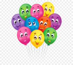 Birthday Wish Greeting card Clip art - Balloons with Faces Cartoon ...