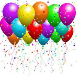 Celebration birthday on balloons clip art and happy birthday ...