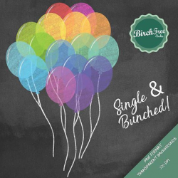 Chalkboard Clipart Balloons - Chalkboard Balloons - Chalk Clipart ...