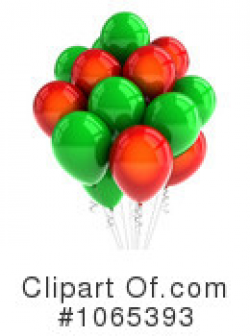 Christmas Balloons Clipart #1 - 6 Royalty-Free (RF) Illustrations