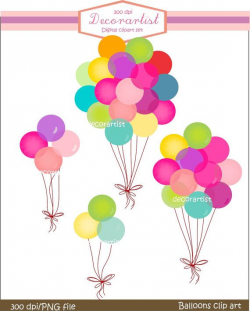 Digital clipart.for all use,Balloons 2 , INSTANT Download | Clip art
