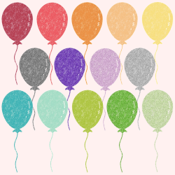 Digital Balloons For Birthday Cards, Invitations & More | The Dutch ...