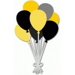 Black & Yellow balloons. Silhouette Design Store - Search Designs ...