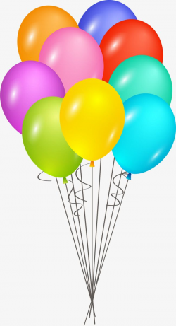 Hand-painted cartoon,Happy Birthday Balloon,Colored balloons ...