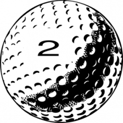 Golf Ball No 2 Clip Art at Clker.com - vector clip art online ...