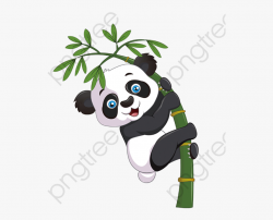 Panda Clipart Bamboo - Oso Panda Con Bambu Dibujo ...