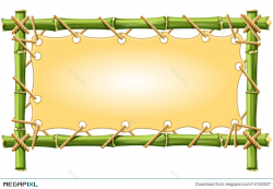 Bamboo Frame Illustration 14152637 - Megapixl