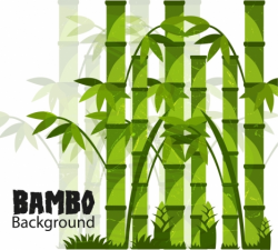 Bamboo background green grunge design vectors stock in format for ...