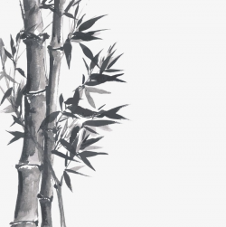 Ink Bamboo, Bamboo, Japanese Ink Painting PNG Image and Clipart for ...