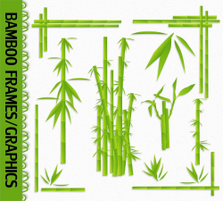 Bamboo Clip Art Graphic Bamboo Shoots Leaves Plant Nature