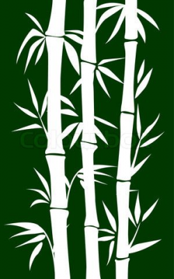 hawaiian foliage stencils | Vector of 'abstract bamboo tree. black ...