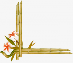 Flowers Green Bamboo Border Texture, Flowers, Green, Bamboo PNG ...