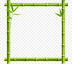 Giant panda Picture frame Bamboo Clip art - Bamboo border png ...