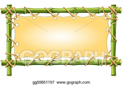 Stock Illustration - Bamboo frame. Clipart gg55651157 - GoGraph