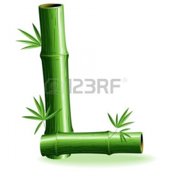 Bamboo Logo Brief Sign L photo | Alphabet~Green Sets~ | Pinterest ...