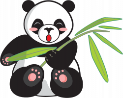 Cartoon Panda And Bamboo Icons PNG - Free PNG and Icons Downloads
