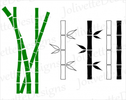 Bamboo, Cane Pole, Pole, Stick, Leaf, Clip Art, Clipart, Design, Svg Files,  Png Files, Eps, Dxf, Pdf, Silhouette, Cricut, Cut File, Vector