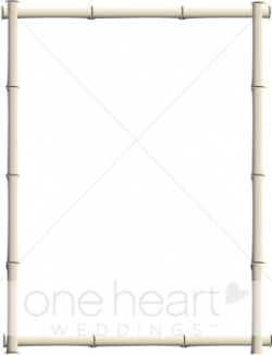 Bamboo Cane Frame | Fancy Border Accents