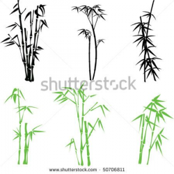 bamboo silhouette - stock vector | Artful Images 1 >Stencils-clipart ...