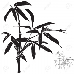 Bamboo Silhouette Clipart