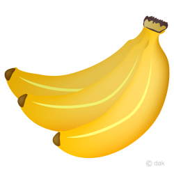 Bunch of Fresh Bananas Clipart Free Picture｜Illustoon