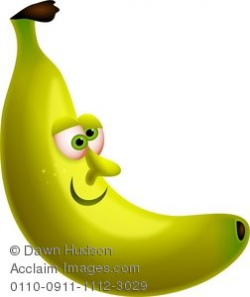 Clipart Illustration of Mr Banana Cartoon Fruit