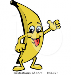 Banana Clipart #64976 - Illustration by Dennis Holmes Designs