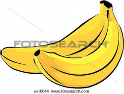 Banana clipart two - Pencil and in color banana clipart two