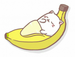banana cat | cute | Pinterest | Bananas, Cat and Kawaii