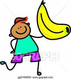 Stock Illustration - Banana kid. Clipart Illustrations ...
