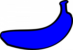Blue Banana Clip Art at Clker.com - vector clip art online, royalty ...